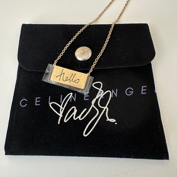 Official Weekends with Adele Gold Hello Necklace Las Vegas - Picture 2 of 6